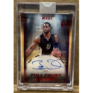 2023-24 Topps 3 Full Court Signs Red #FCSDWA Dwyane Wade /5