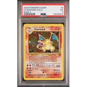 Pokemon TCG: Base Set II Holo - Charizard 4/130 PSA 5
