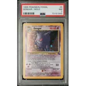 Pokemon TCG: 1999 Pokemon Fossil - Gengar Holo 5/62 PSA 7