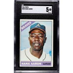 1966 Topps #500 Hank Aaron SGC 5