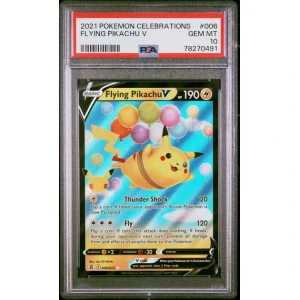 Pokemon TCG: 2021 Pokemon Celebrations - Flying Pikachu V 006/025PSA 10