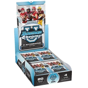 2025 Bowman Chrome University Football Hobby 12 Box Case - Pre-Sell