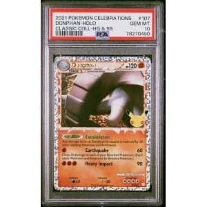 Pokemon TCG: 2021 Pokemon Celebrations - Donphan Holo 107/123 PSA 10