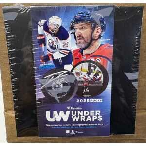 2025 Fanatics Under Wraps Authentic NHL Autographed Hockey 18 Puck Case