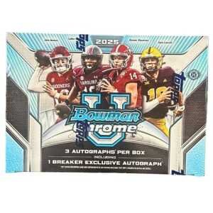 2025 Bowman Chrome University Football Breaker's Delight Box