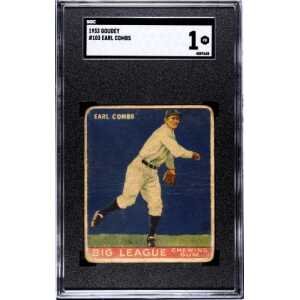 1933 Goudy #103 Earl Combs SGC 1