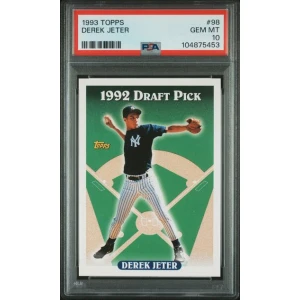 1993 Topps Rookie Card - Derek Jeter #98 - PSA 10